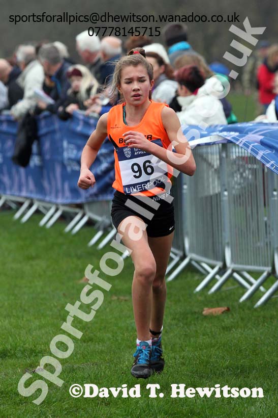 Girls under-13s European Cross Country Trials, Sefton Park, Liverpool. Photo: David T. Hewitson/Sports for All Pics